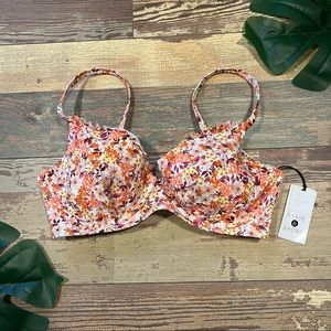 Floral Print Underwired Bikini Top | Shade & Shore